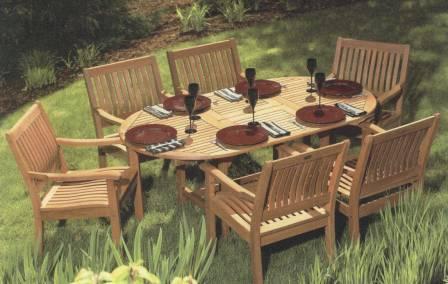 Gala Butterfly Table with Serenity Side Chairs